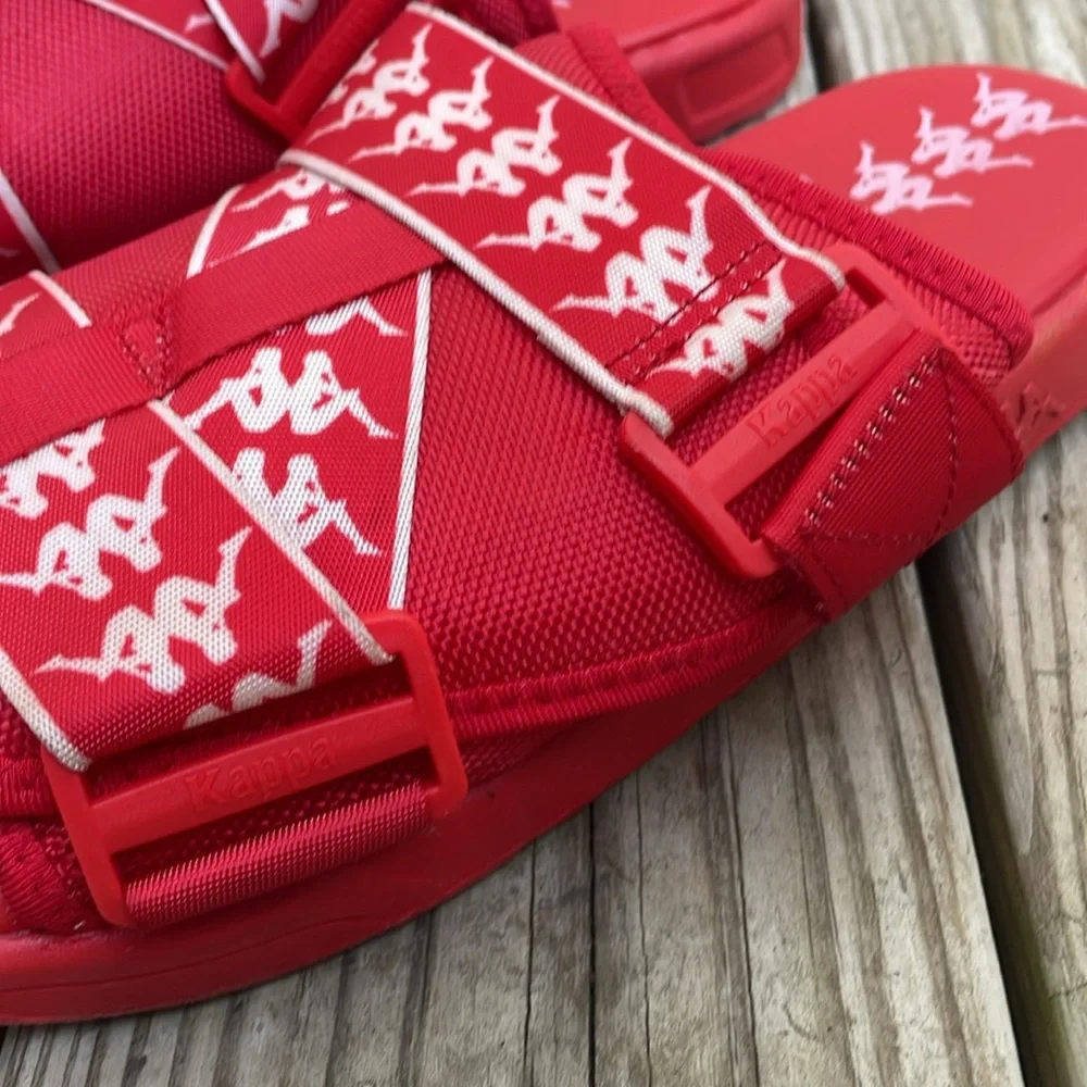 Kappa 222 Banda Mitel 1 Unisex Slides – Red/White